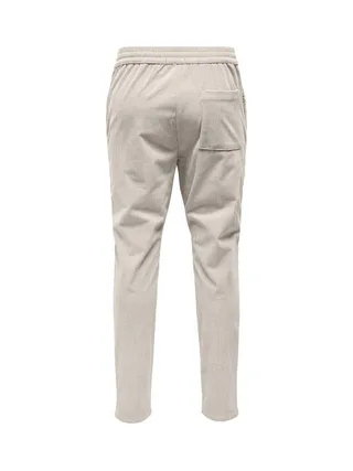 Pantalon Fluide Beige Clair Homme Only & Sons Linus 2