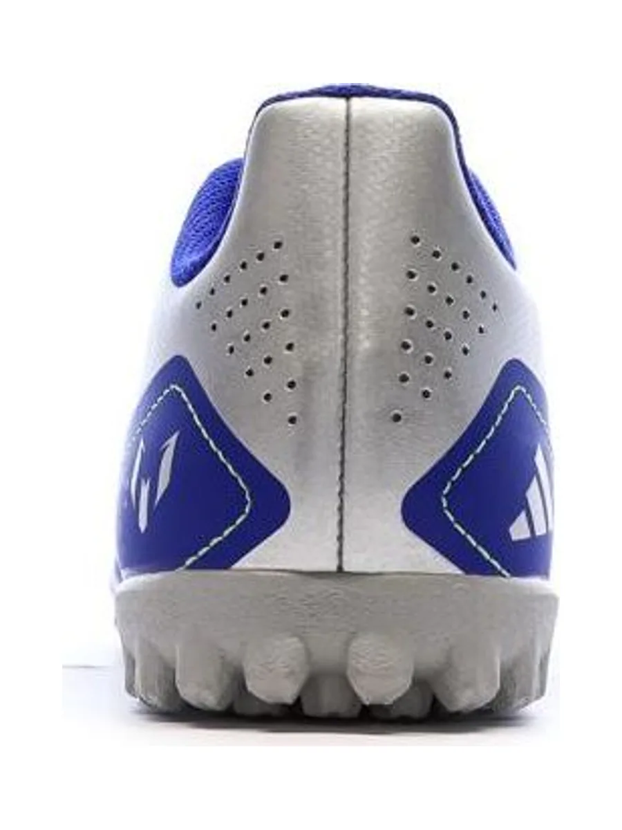 Chaussures de Foot Gris/Bleu Junior Adidas F50 Club TF J Messi 4
