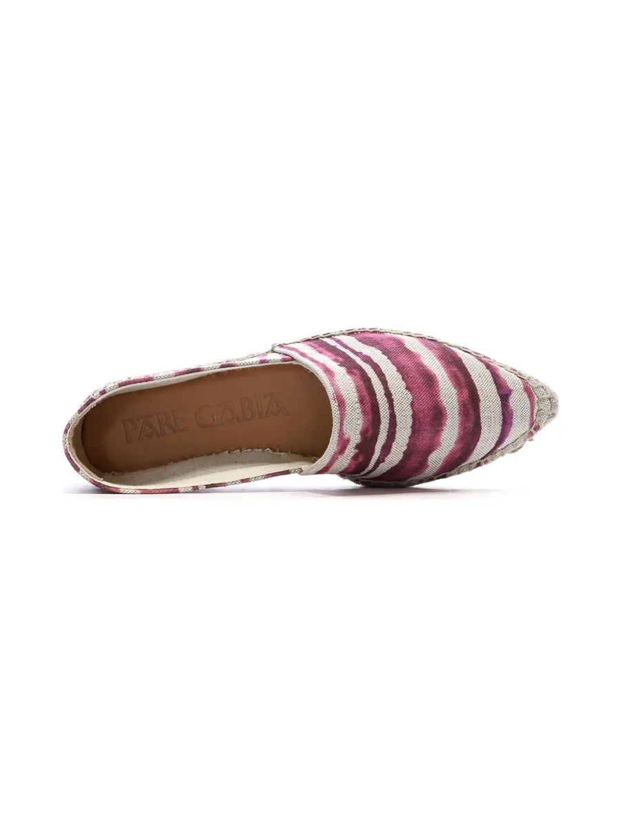 Espadrilles Beige/Violettes Femme Pare Gabia Aduna 5
