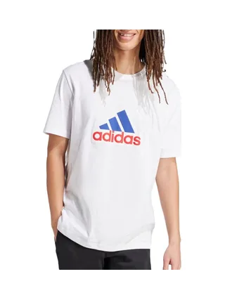 T-Shirt Blanc Homme Adidas Bos 1