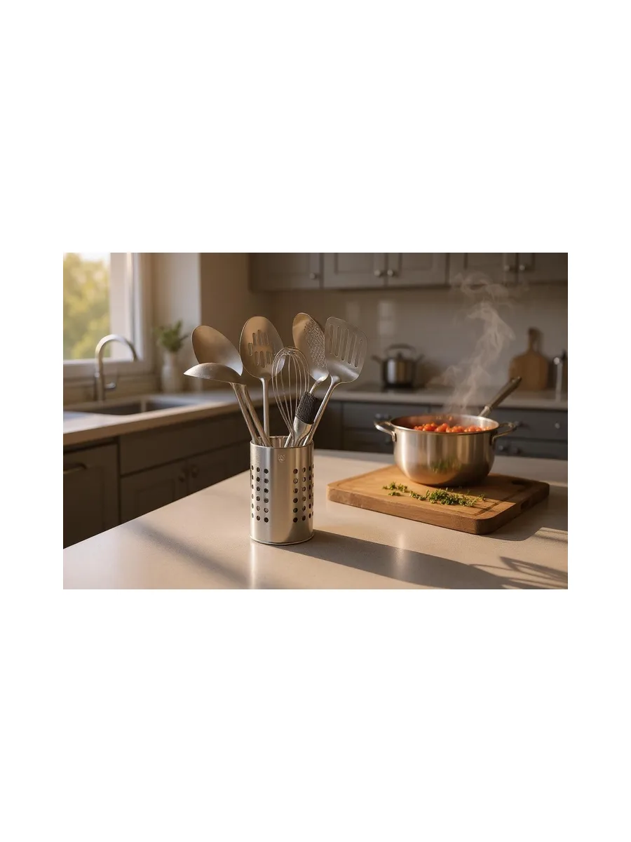 Set d'ustensiles de cuisine en acier inoxydable STAL - 10 pièces 6