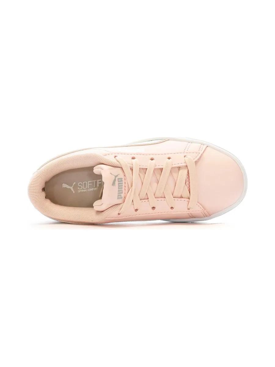 Baskets Rose/Gris pailleté Fille Puma Vikky Rainbow 5