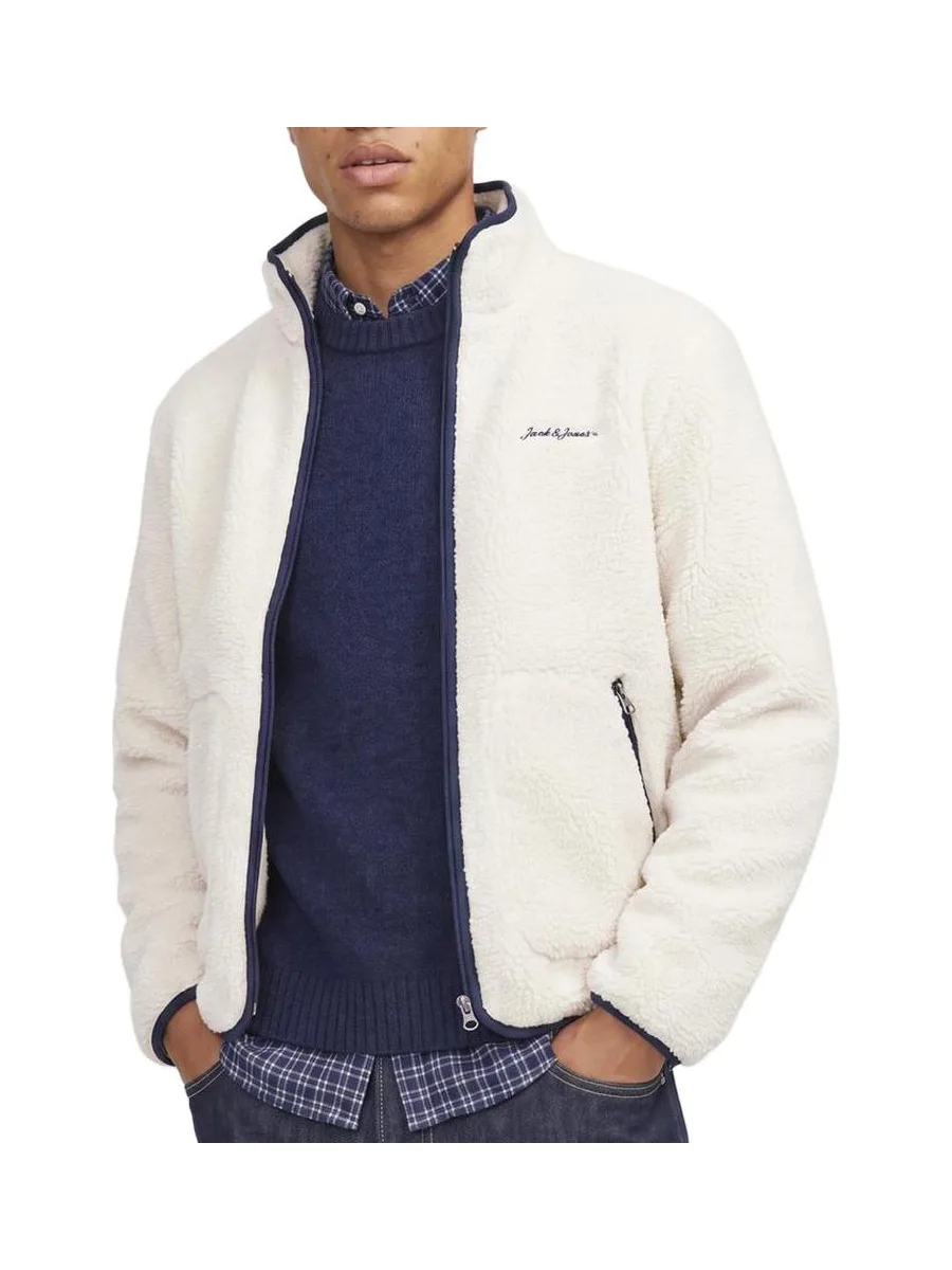 Veste Polaire Sherpa Écru Homme Jack & Jones Teddy 2