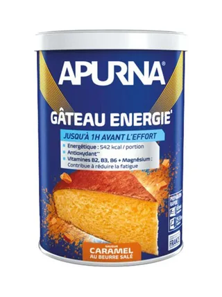 Gâteau Energie Caramel au beurre salé Apurna Pot de 400g 1