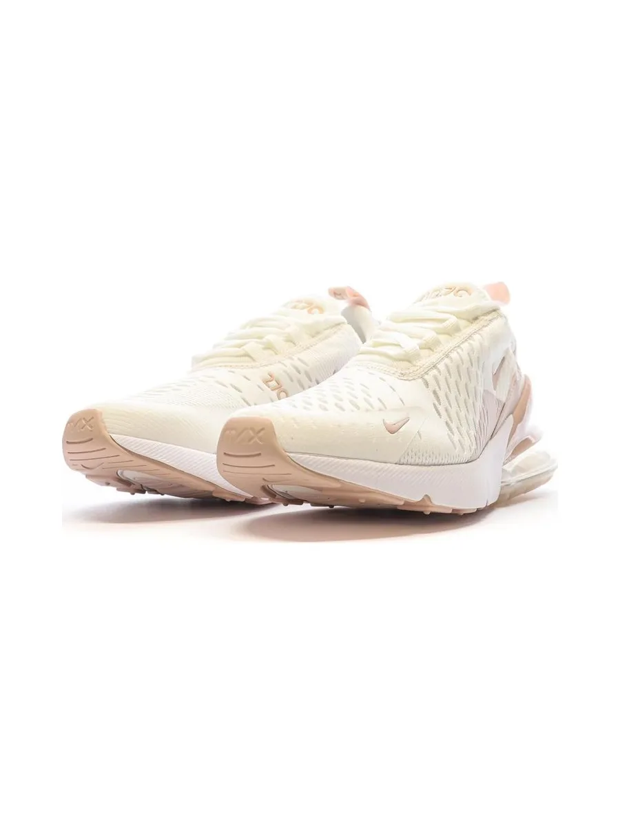 Baskets Blanches/Rose Femme Nike Air Max 270 6