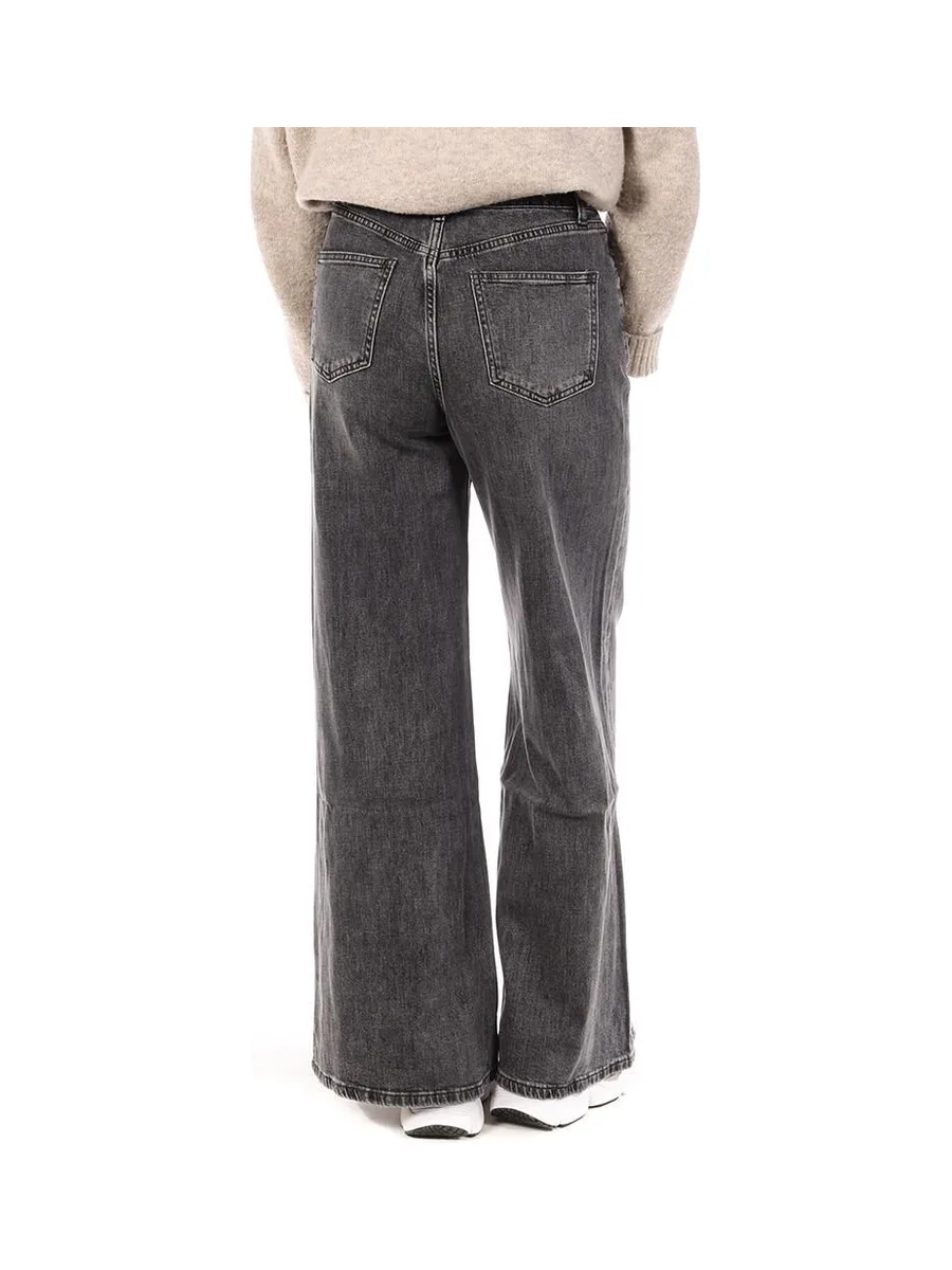 Jean Baggy Large Gris Femme Oraije Palazzo Pietro 3