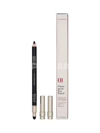 Clarins Crayon Yeux Waterproof Eye Pencil 1.2g - #01 Intense Black 1