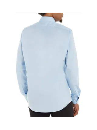 Chemise Bleu Homme Calvin Klein Jeans Poplin Stretch Regul 2
