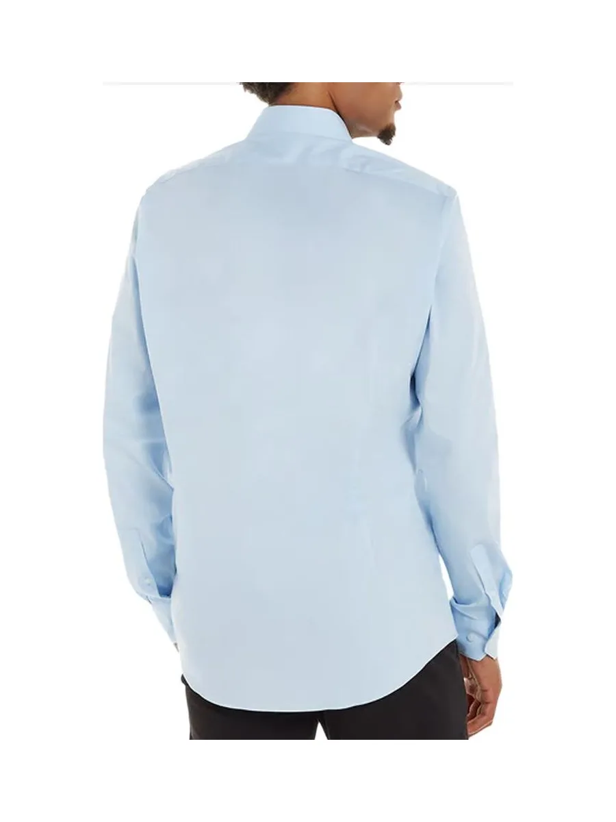 Chemise Bleu Homme Calvin Klein Jeans Poplin Stretch Regul 2