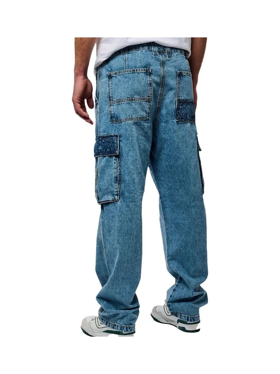 Jean Cargo Bleu Homme Kaporal Kp Asher 3