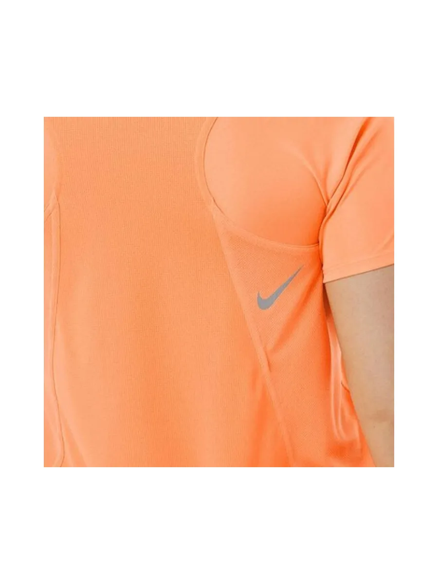 T-shirt Orange Fluo Femme Nike Race Top 3