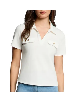Polo Blanc Femme Morgan DROSSO 1