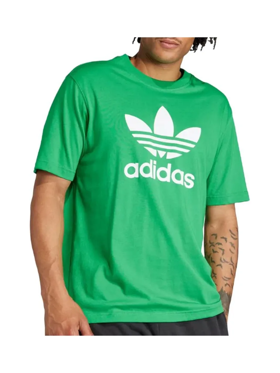 T-Shirt Vert Homme Adidas Trefoil 26 2