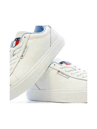Baskets Blanches/Bleu Femme Tommy Hilfiger Cupsole Sneaker 7