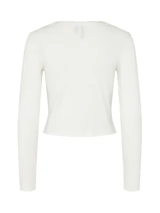 T-Shirt Manches Longues Blanc Femme Pieces Minna 2