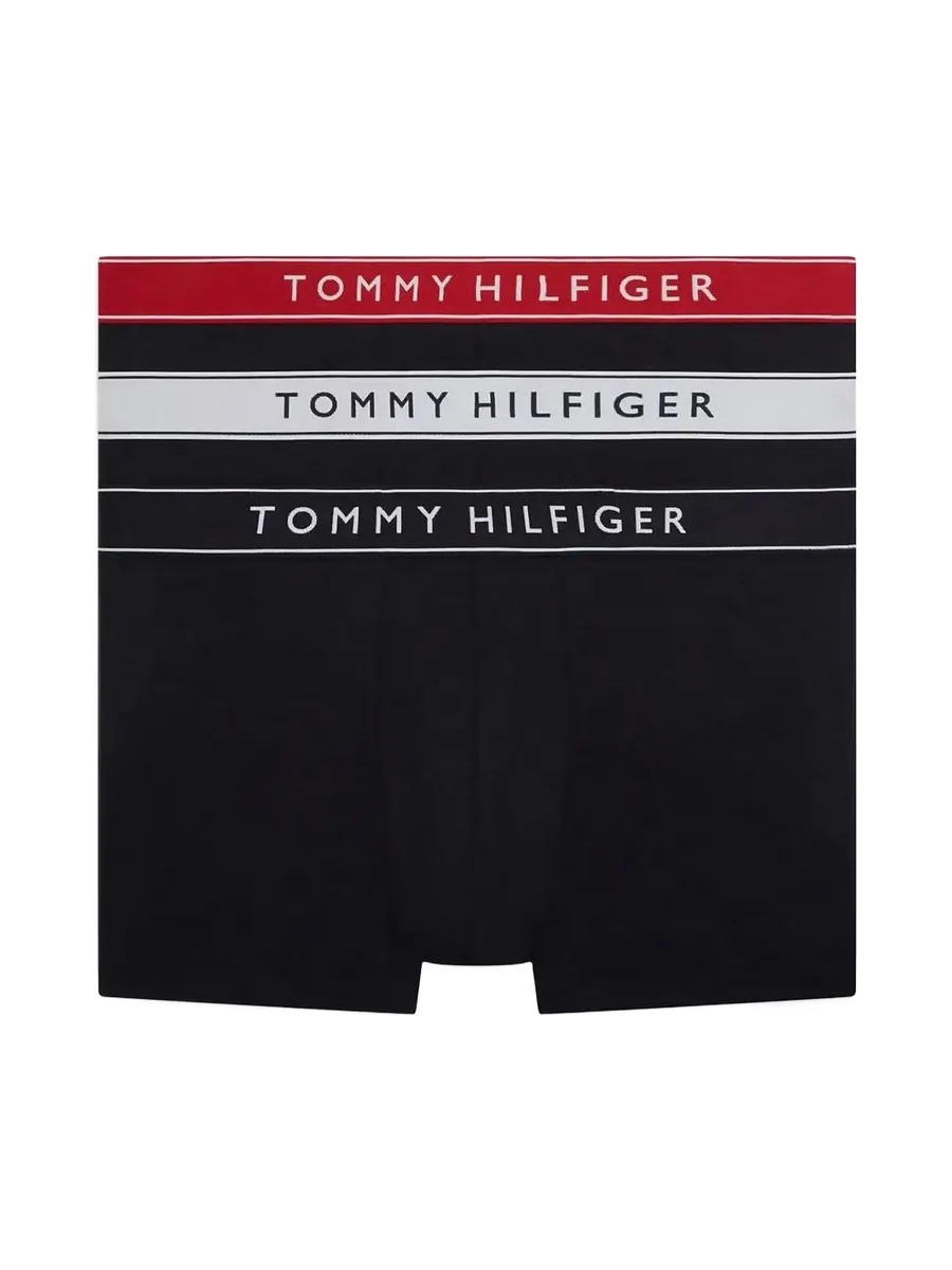 X3 Boxers Noir/Rouge Homme Tommy Hilfiger Trunk 2
