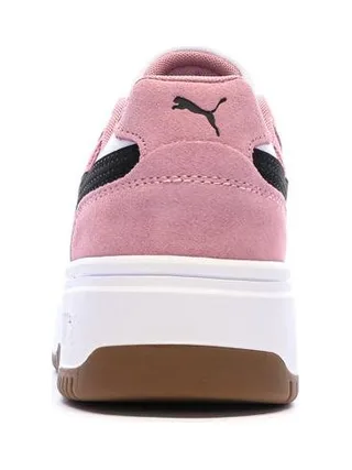 Baskets Blanches/Roses/Noires Femme Puma Rebound Low 3