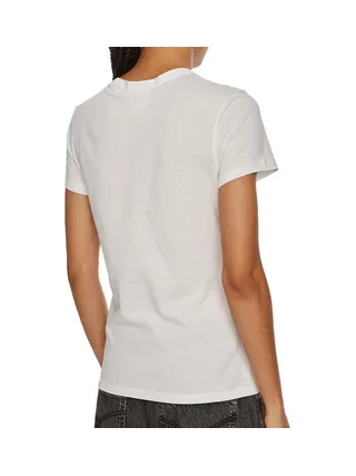 T-shirt Blanc Femme Calvin Klein Jeans Graphic 2