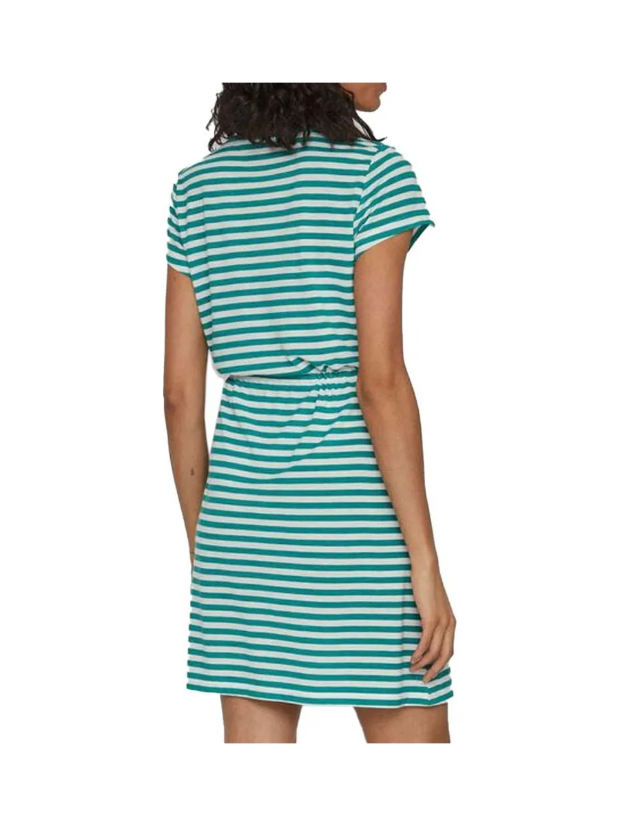 Robe Vert/Blanc à Rayures Femme Vila Mooney String 3