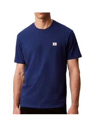 T-Shirt Marine Homme Calvin Klein Jeans Badge L4G 1