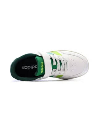 Baskets Blanches/Vert Garçon Adidas Breaknet 3.0 4
