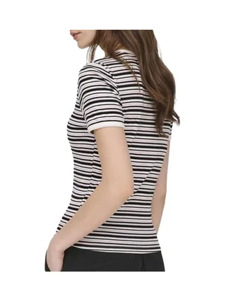 T-Shirt Noir/Blanc Femme JDY Lada 2