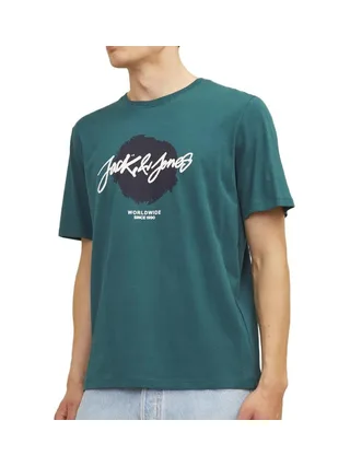 T-Shirt Bleu Homme Jack & Jones Whtiley 1