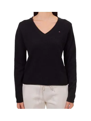 Pull Noir Femme Tommy Hilfiger Soft WW0WW43505 1