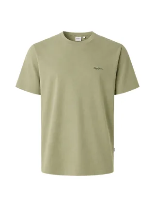 T-Shirt Vert Homme Pepe jeans Contrast Connor 1