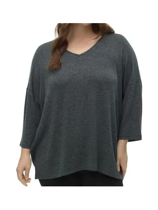 Pull Vert Femme Vero Moda Curve Brianna 3/4 1