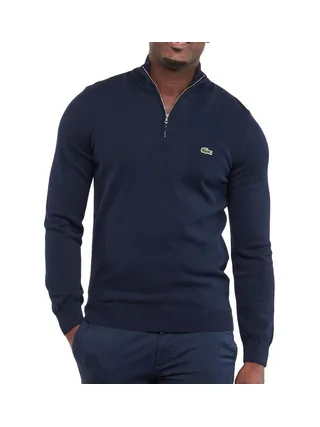 Pull 1/4 Zip Marine Homme Lacoste Regular 1