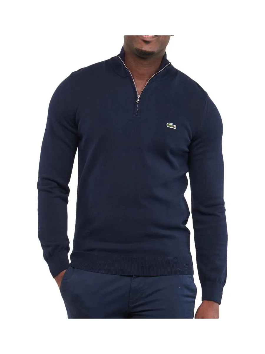 Pull 1/4 Zip Marine Homme Lacoste Regular 2