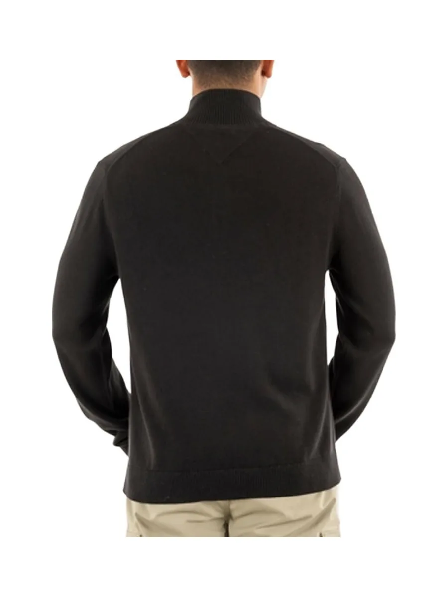 Pull 1/4 Zip Noir Homme Tommy Hilfiger Light 3