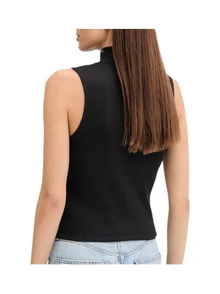 Top Noir Femme Calvin Klein Jeans A- Woven 2