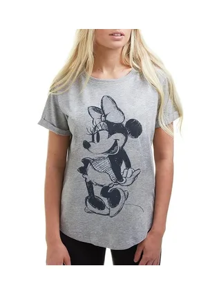 T-Shirt Gris Femme Disney Minnie Sketch 1