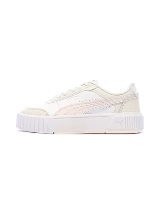 Baskets Blanc/Rose/Beige Femme Puma Carina Mia 1