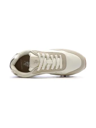 Baskets Blanches/Beiges Femme US Polo ASSN FS1 4