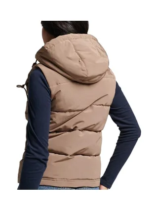 Doudoune sans manche Marron Femme Superdry Everest 2