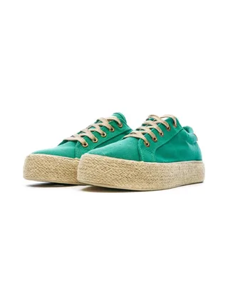Baskets en Toile Vertes Femme Vert Cache Cache Choescapa 6