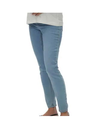 Jeans Skinny Bleu Femme Mamalicous Destroyed Light 1