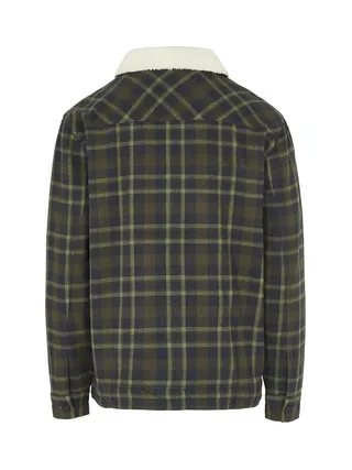 Veste à carreaux kaki Homme O'Neill Fleece Lined 2