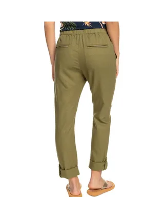 Pantalon fluide Kaki Femme Roxy The Seashor 2