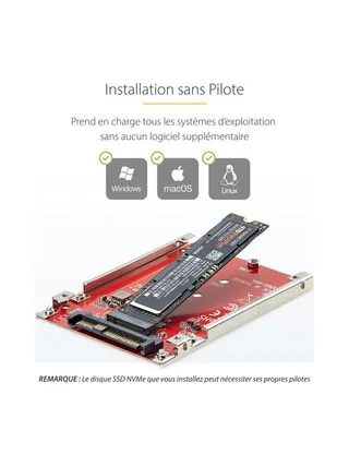 StarTech.com 1M25-U3-M2-ADAPTER interface cards/adapter 14