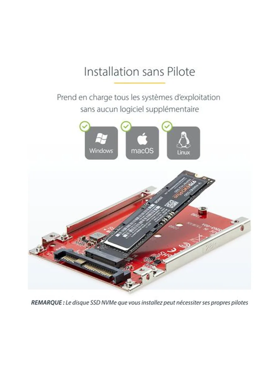 StarTech.com 1M25-U3-M2-ADAPTER interface cards/adapter 14
