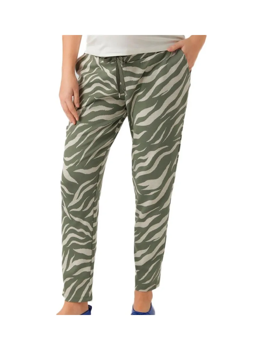 Pantalon Beige/Kaki Femme Mamalicious Lyates 2