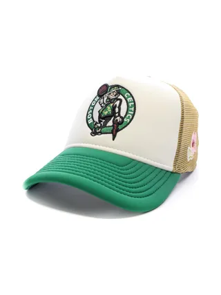 Casquette Blanc/Vert Homme New Era Nba Flower Trucker Boscel 1