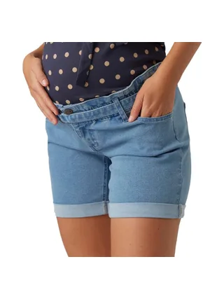 Short de Grossesse Bleu Femme Mamalicious Belted 1