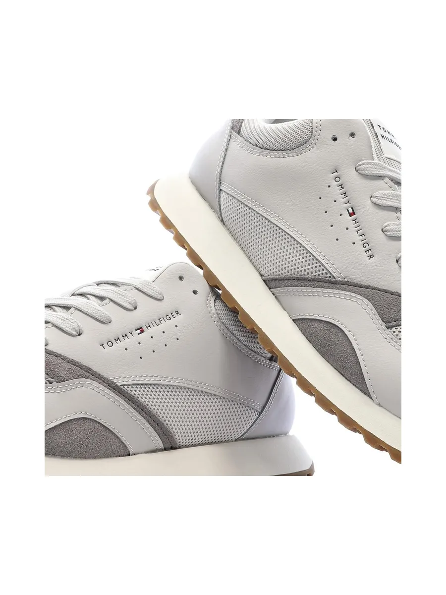 Baskets Gris Clair Homme Tommy Hilfiger New Runner Eva 7