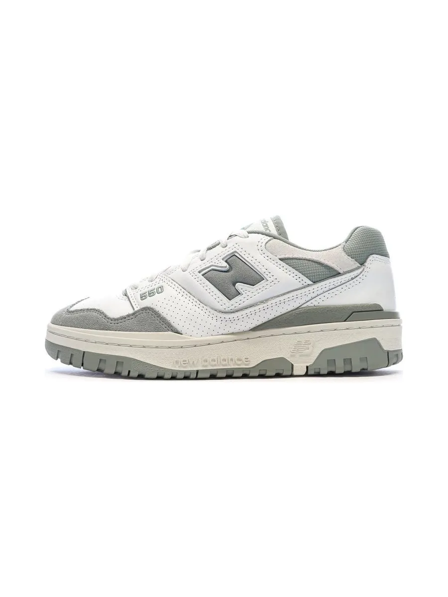 Baskets Blanches/Grises Femme New Balance Bb550 2