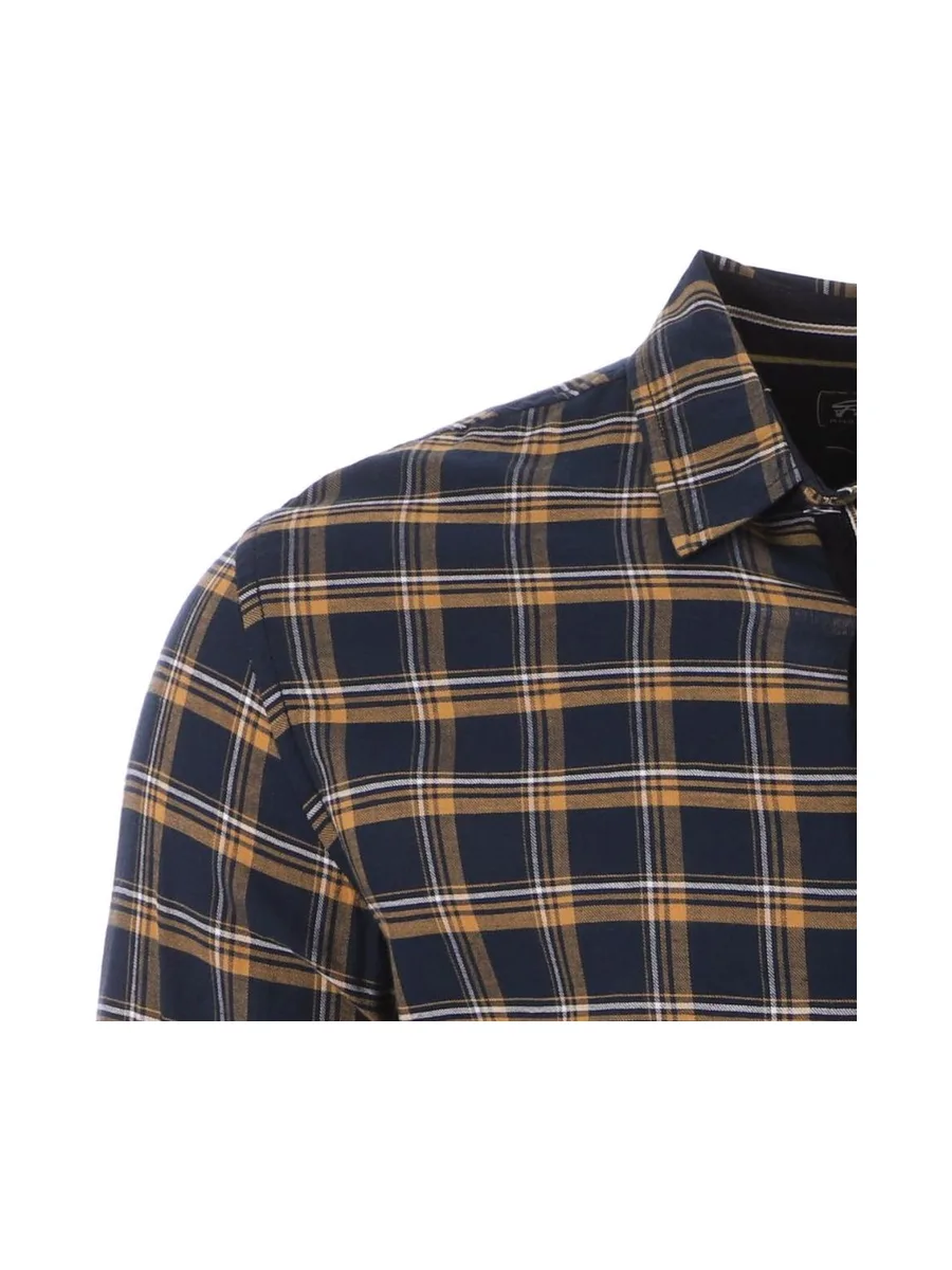Chemise à Carreaux Marine/Jaune Homme RMS26 4